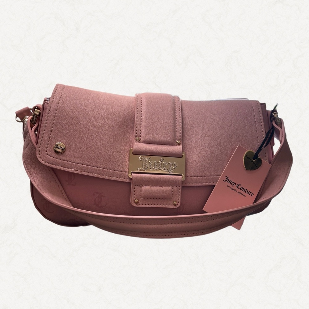Juicy Couture Y2CUTE Flap Pink Diamond Shoulder Bag NWT 💕✨ - Picture 3 of 8
